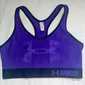 Purple Under Armour Sports Bra